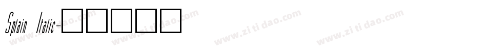 Splain Italic字体转换